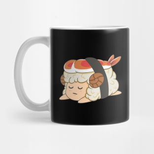 Lazy Sheep Sushi Mug